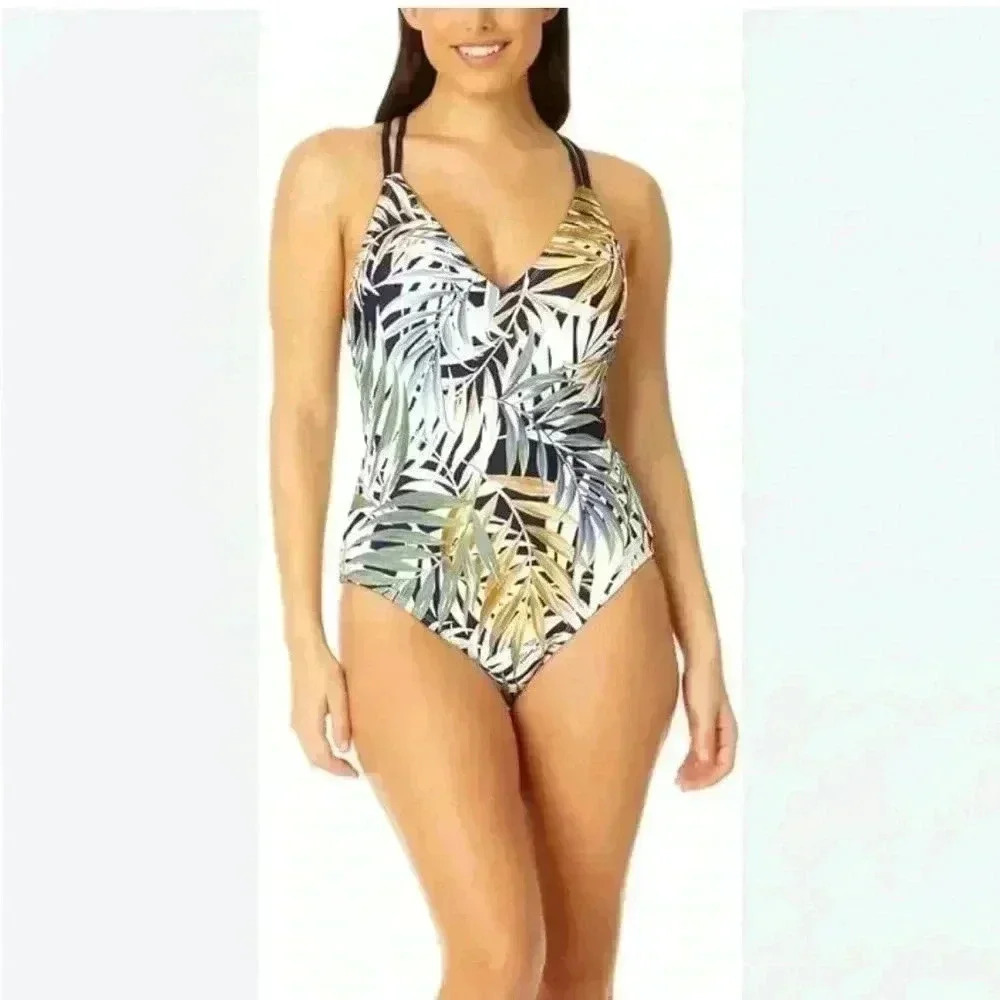 Hurley one piece swim suit UPF 50+ size Medium new without tags